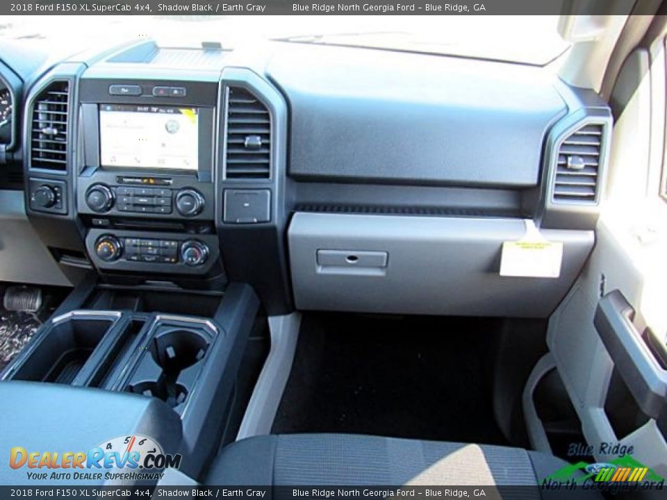 2018 Ford F150 XL SuperCab 4x4 Shadow Black / Earth Gray Photo #17