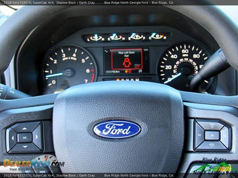 2018 Ford F150 XL SuperCab 4x4 Shadow Black / Earth Gray Photo #18