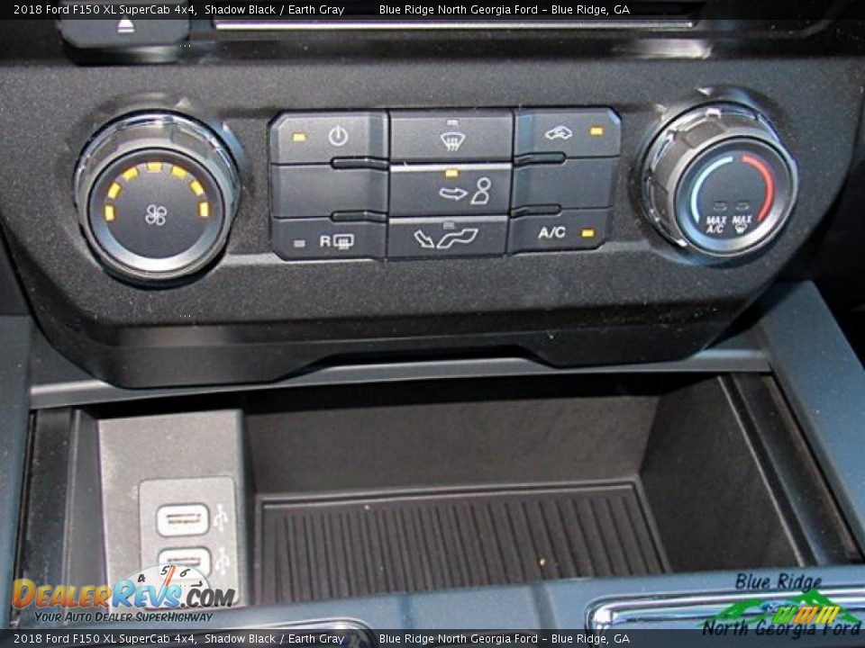 2018 Ford F150 XL SuperCab 4x4 Shadow Black / Earth Gray Photo #21