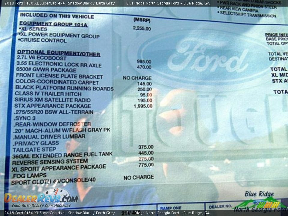 2018 Ford F150 XL SuperCab 4x4 Shadow Black / Earth Gray Photo #23