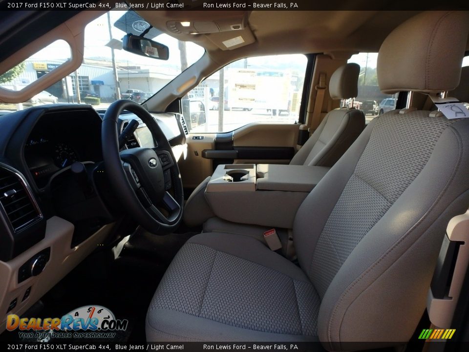 2017 Ford F150 XLT SuperCab 4x4 Blue Jeans / Light Camel Photo #10