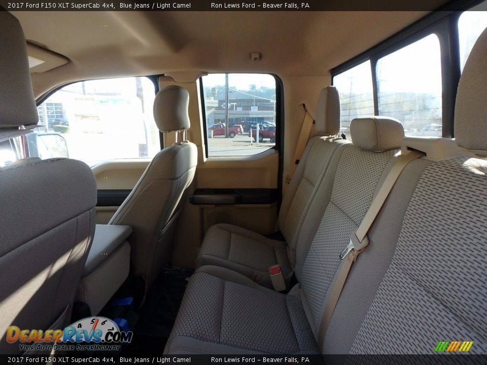2017 Ford F150 XLT SuperCab 4x4 Blue Jeans / Light Camel Photo #11