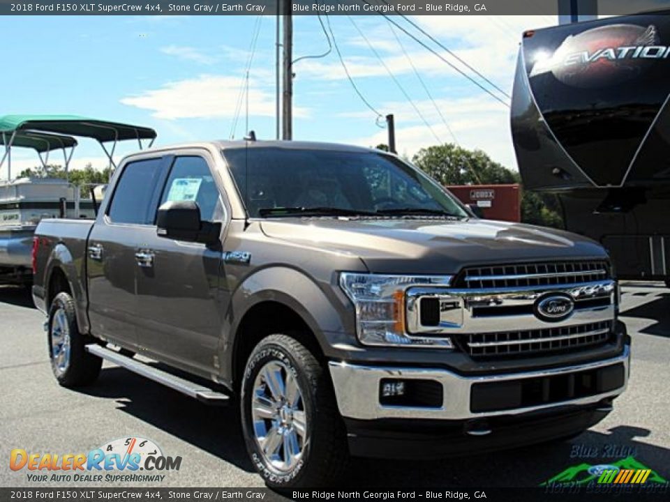 2018 Ford F150 XLT SuperCrew 4x4 Stone Gray / Earth Gray Photo #7