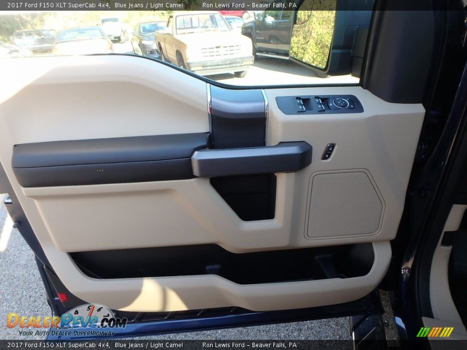 2017 Ford F150 XLT SuperCab 4x4 Blue Jeans / Light Camel Photo #13