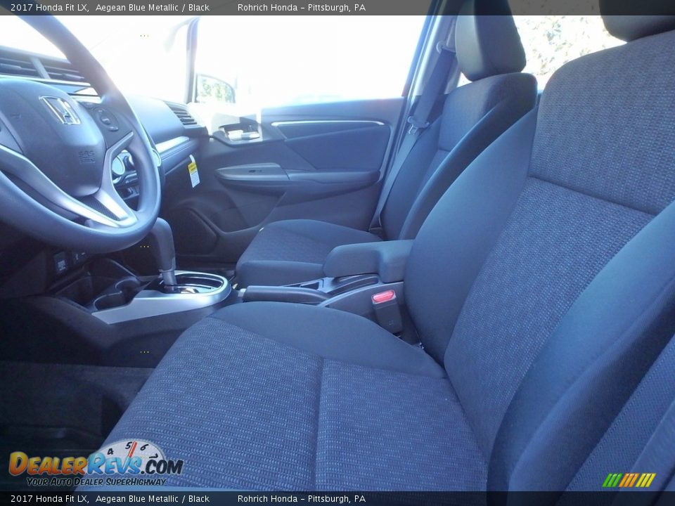 2017 Honda Fit LX Aegean Blue Metallic / Black Photo #6