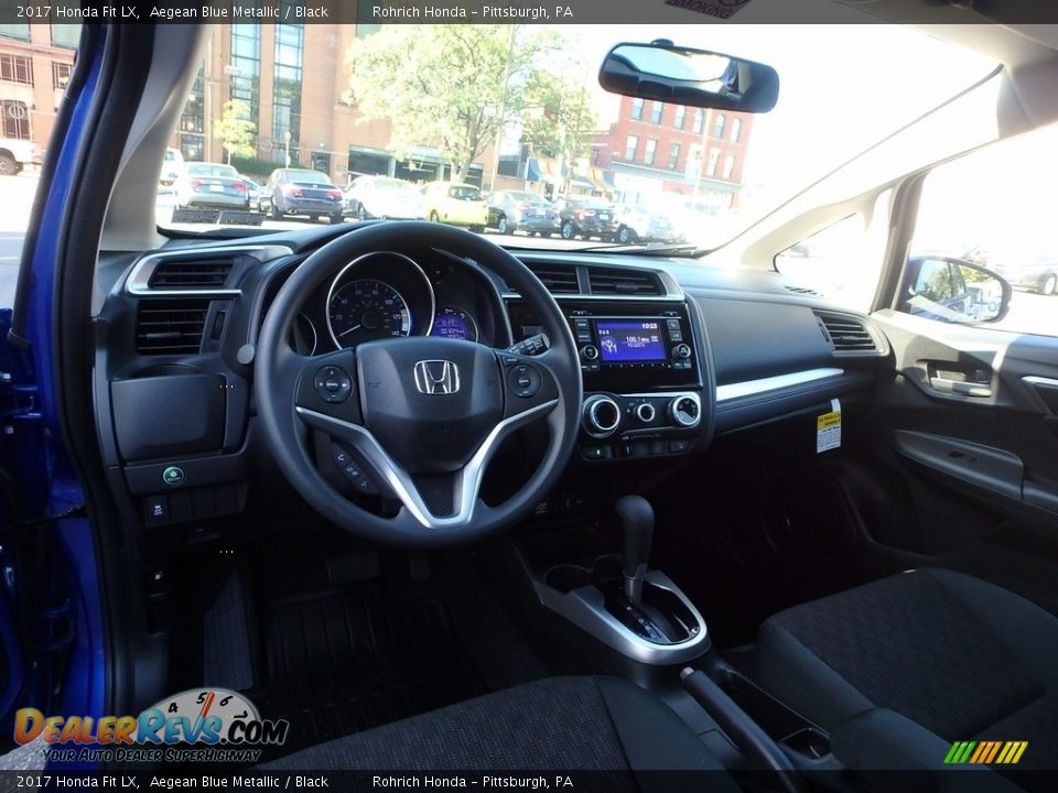 2017 Honda Fit LX Aegean Blue Metallic / Black Photo #8