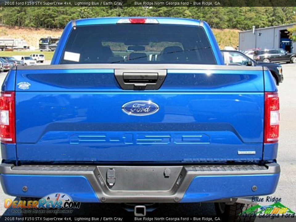 2018 Ford F150 STX SuperCrew 4x4 Lightning Blue / Earth Gray Photo #4