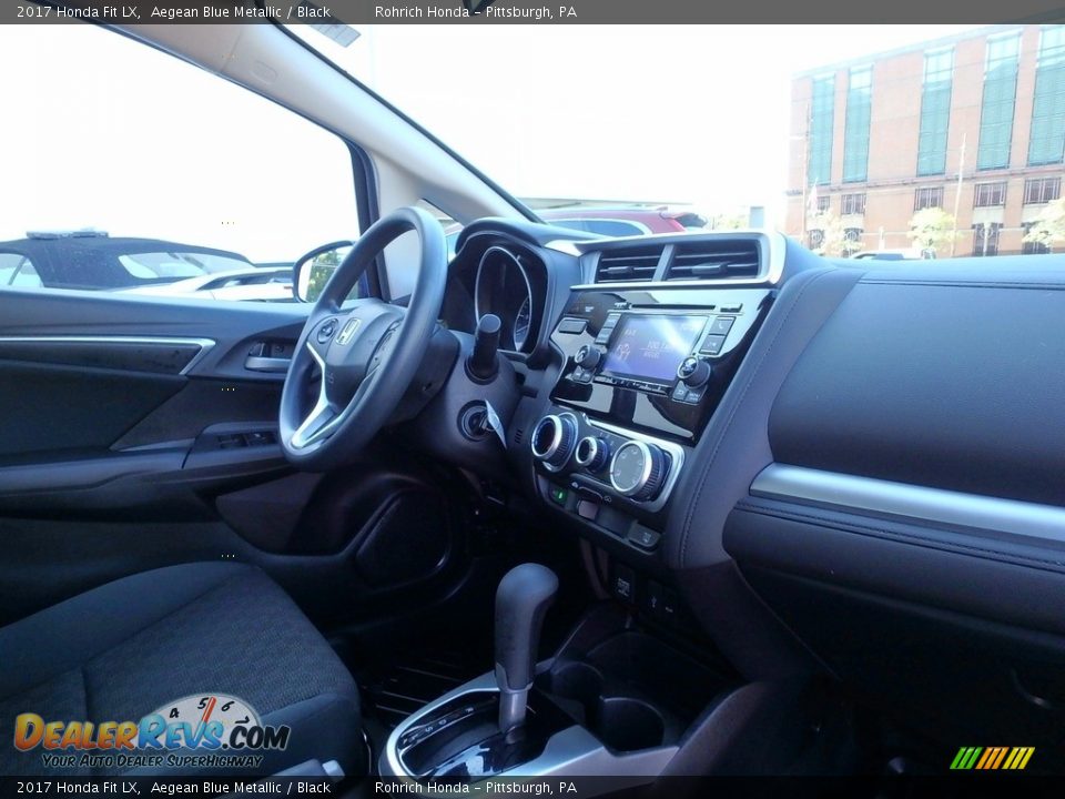 2017 Honda Fit LX Aegean Blue Metallic / Black Photo #13