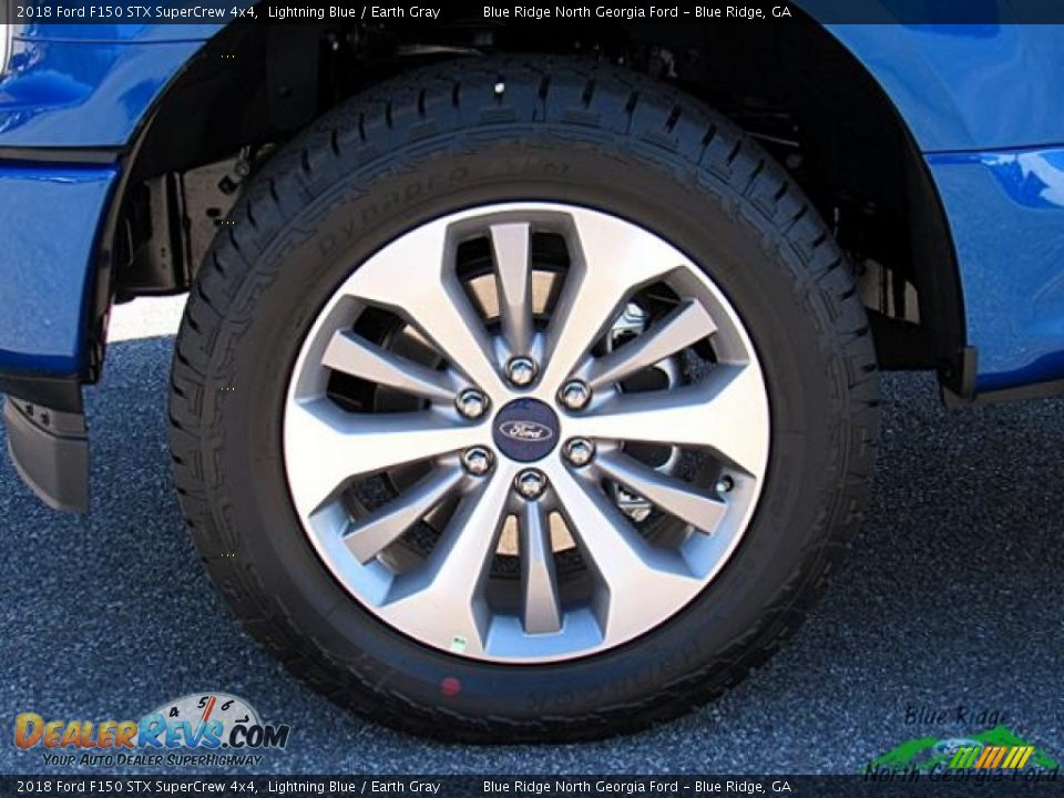 2018 Ford F150 STX SuperCrew 4x4 Lightning Blue / Earth Gray Photo #9