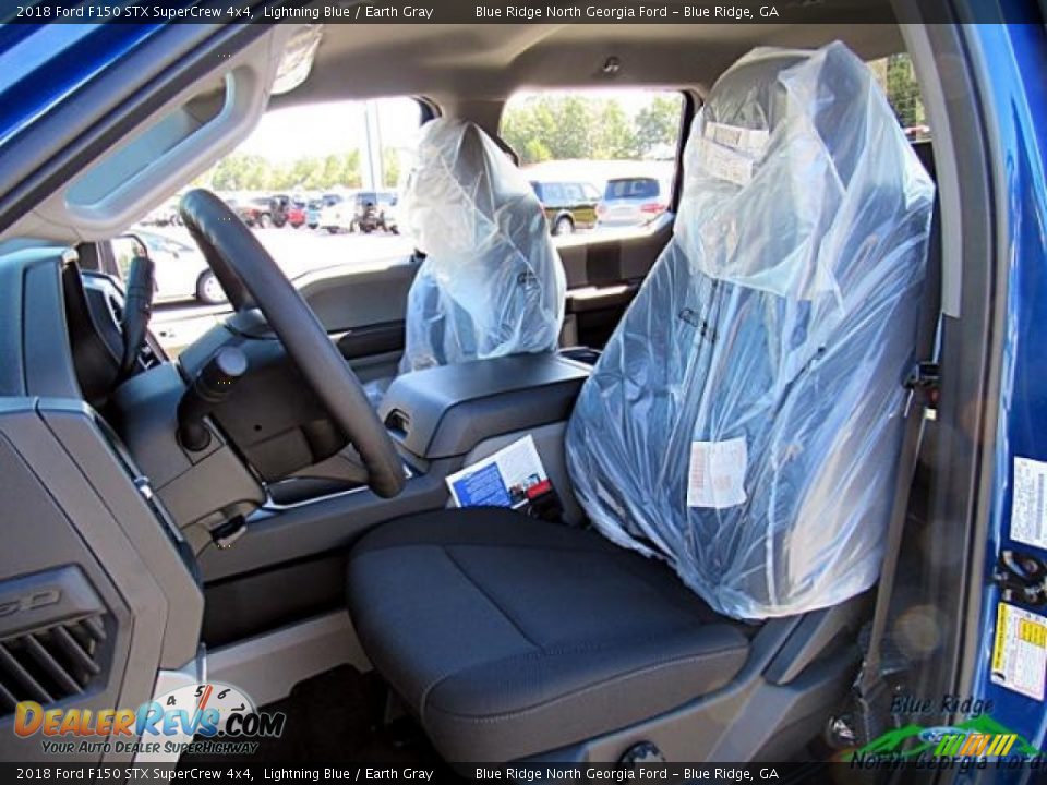 2018 Ford F150 STX SuperCrew 4x4 Lightning Blue / Earth Gray Photo #11