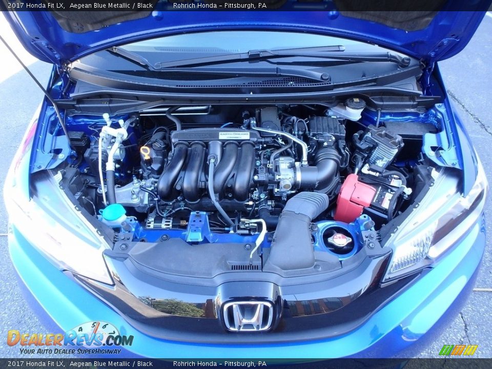 2017 Honda Fit LX Aegean Blue Metallic / Black Photo #18