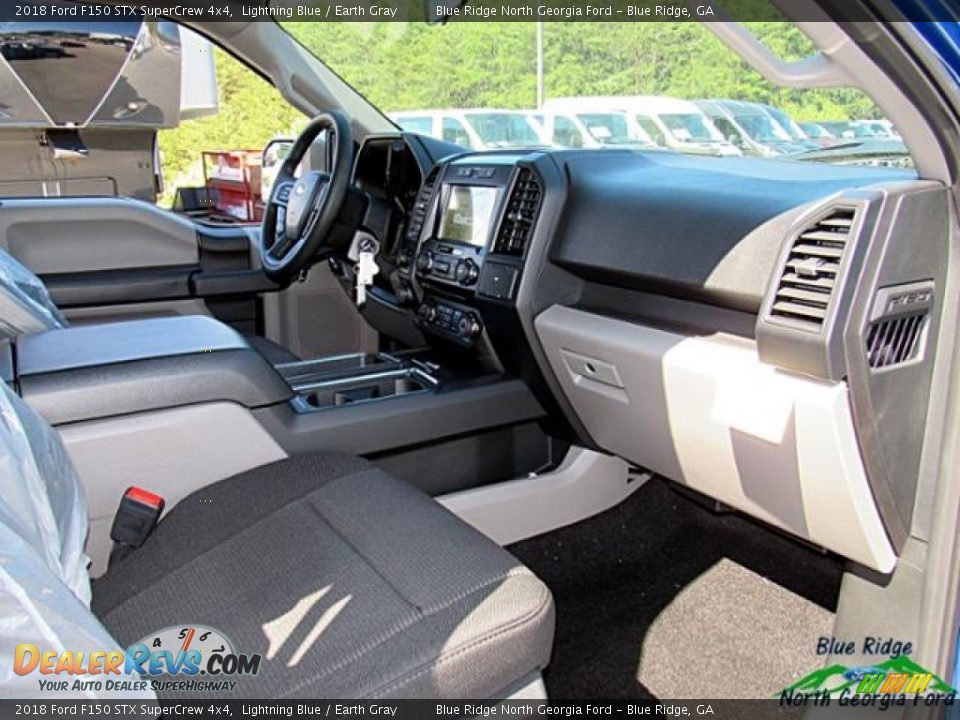 2018 Ford F150 STX SuperCrew 4x4 Lightning Blue / Earth Gray Photo #12