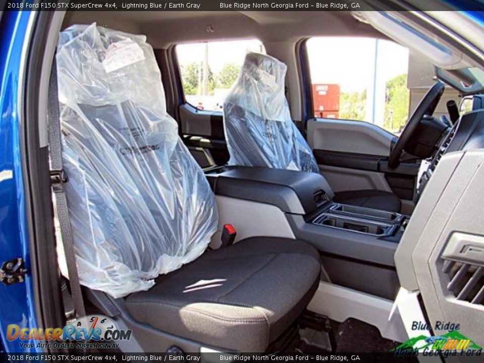 2018 Ford F150 STX SuperCrew 4x4 Lightning Blue / Earth Gray Photo #13