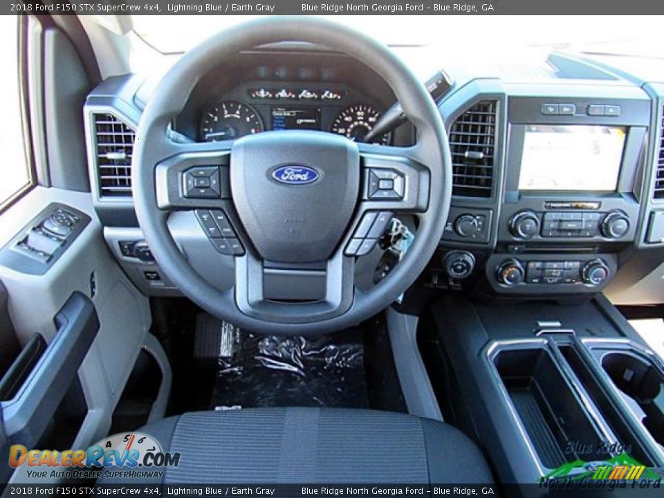 2018 Ford F150 STX SuperCrew 4x4 Lightning Blue / Earth Gray Photo #16
