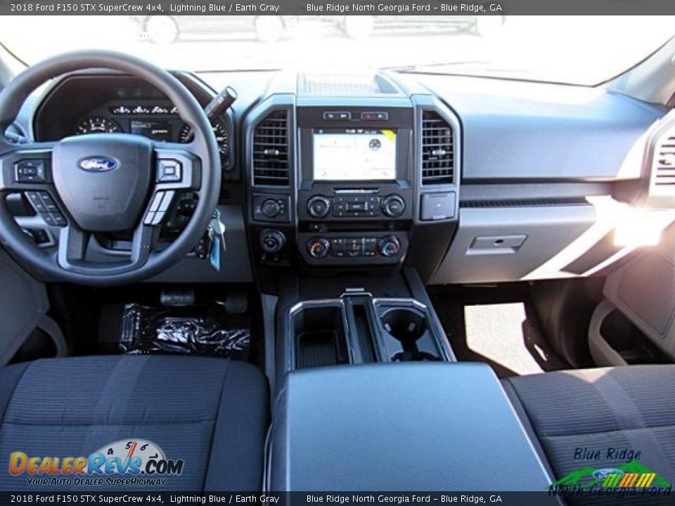 2018 Ford F150 STX SuperCrew 4x4 Lightning Blue / Earth Gray Photo #17