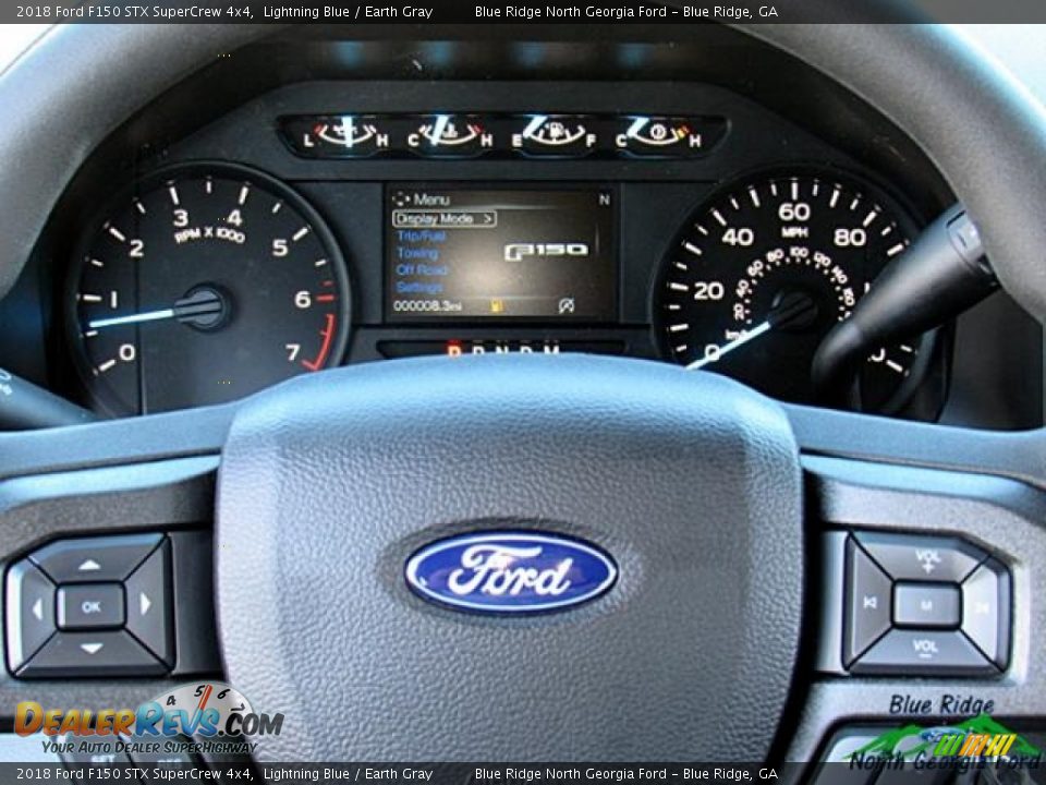 2018 Ford F150 STX SuperCrew 4x4 Lightning Blue / Earth Gray Photo #18