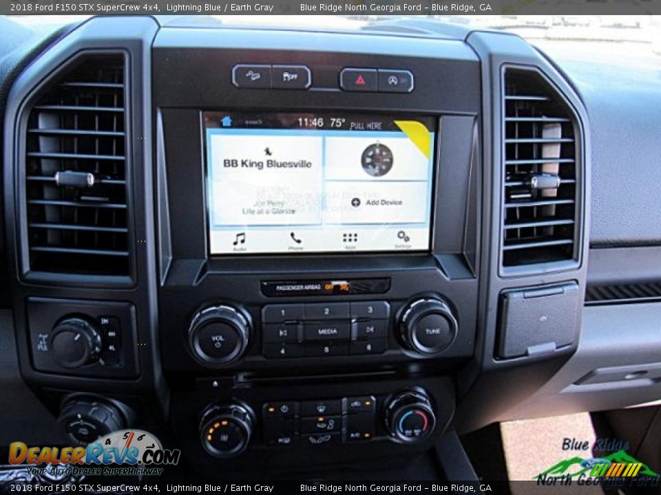 2018 Ford F150 STX SuperCrew 4x4 Lightning Blue / Earth Gray Photo #19