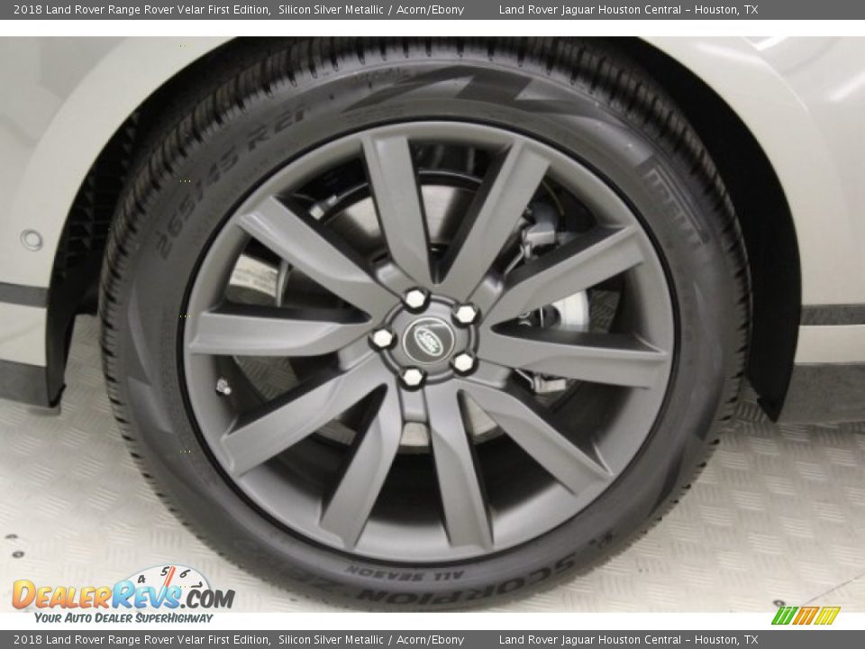 2018 Land Rover Range Rover Velar First Edition Silicon Silver Metallic / Acorn/Ebony Photo #10