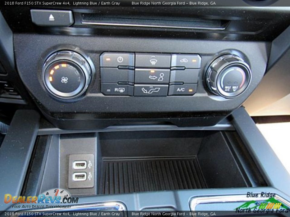 2018 Ford F150 STX SuperCrew 4x4 Lightning Blue / Earth Gray Photo #22