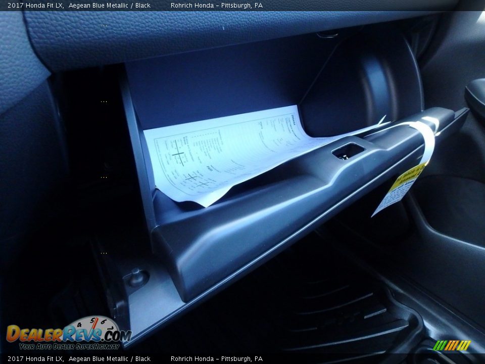 2017 Honda Fit LX Aegean Blue Metallic / Black Photo #25