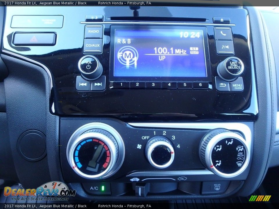 2017 Honda Fit LX Aegean Blue Metallic / Black Photo #26