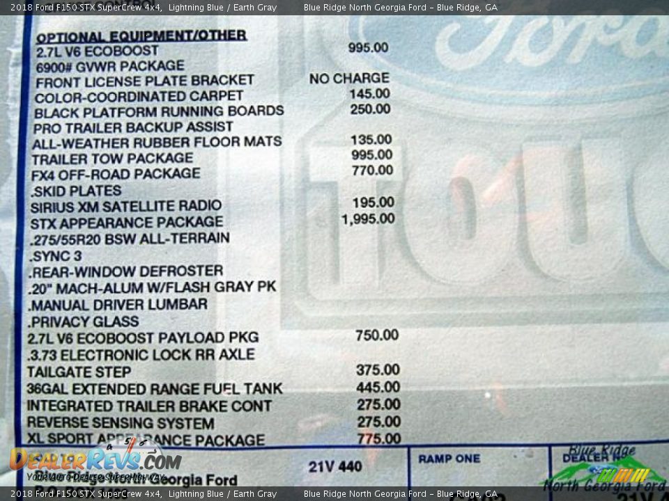 2018 Ford F150 STX SuperCrew 4x4 Lightning Blue / Earth Gray Photo #26