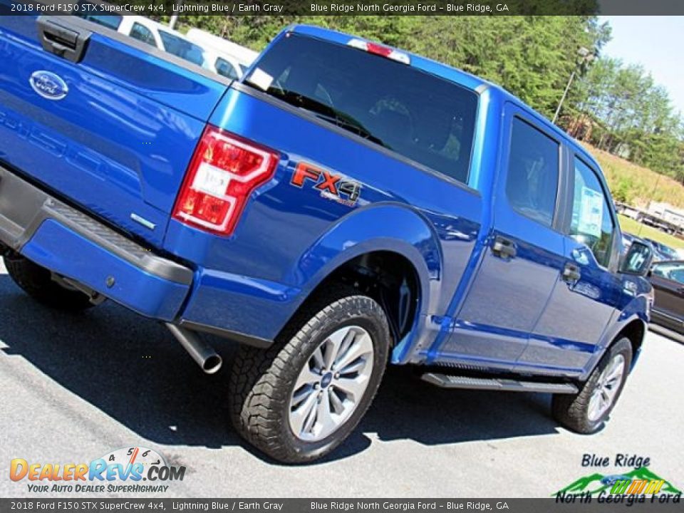 2018 Ford F150 STX SuperCrew 4x4 Lightning Blue / Earth Gray Photo #30