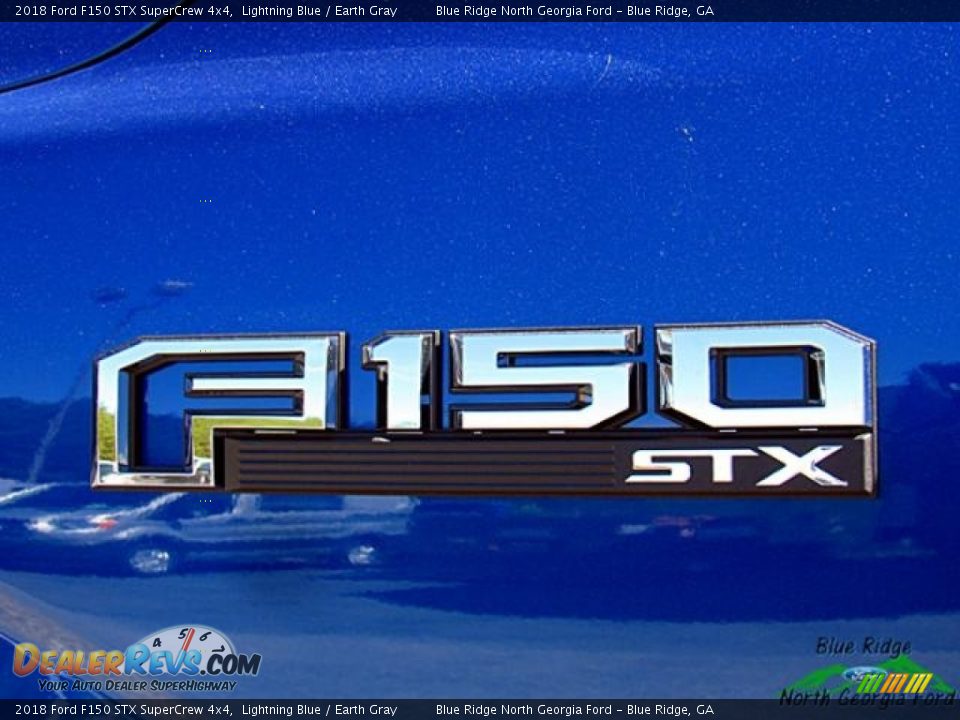 2018 Ford F150 STX SuperCrew 4x4 Lightning Blue / Earth Gray Photo #32