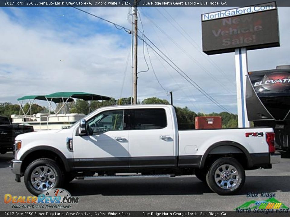 2017 Ford F250 Super Duty Lariat Crew Cab 4x4 Oxford White / Black Photo #2