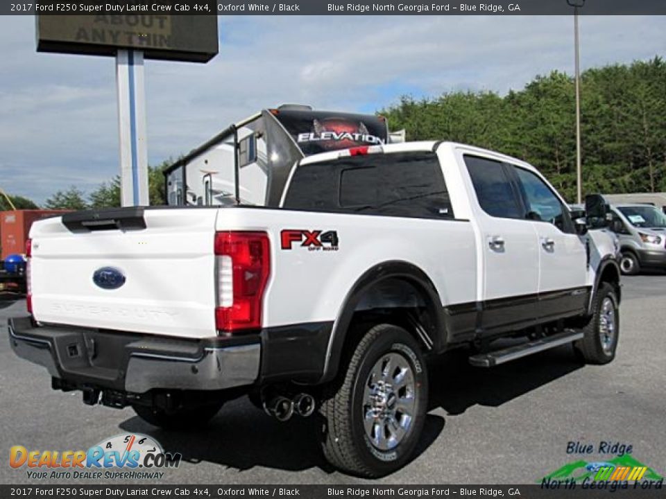 2017 Ford F250 Super Duty Lariat Crew Cab 4x4 Oxford White / Black Photo #5