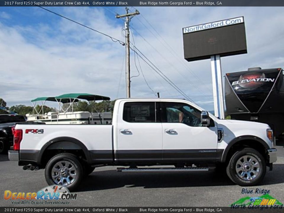 2017 Ford F250 Super Duty Lariat Crew Cab 4x4 Oxford White / Black Photo #6