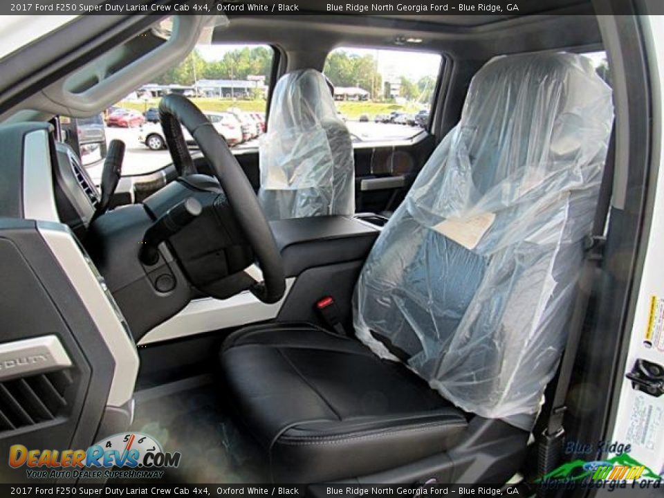 2017 Ford F250 Super Duty Lariat Crew Cab 4x4 Oxford White / Black Photo #10