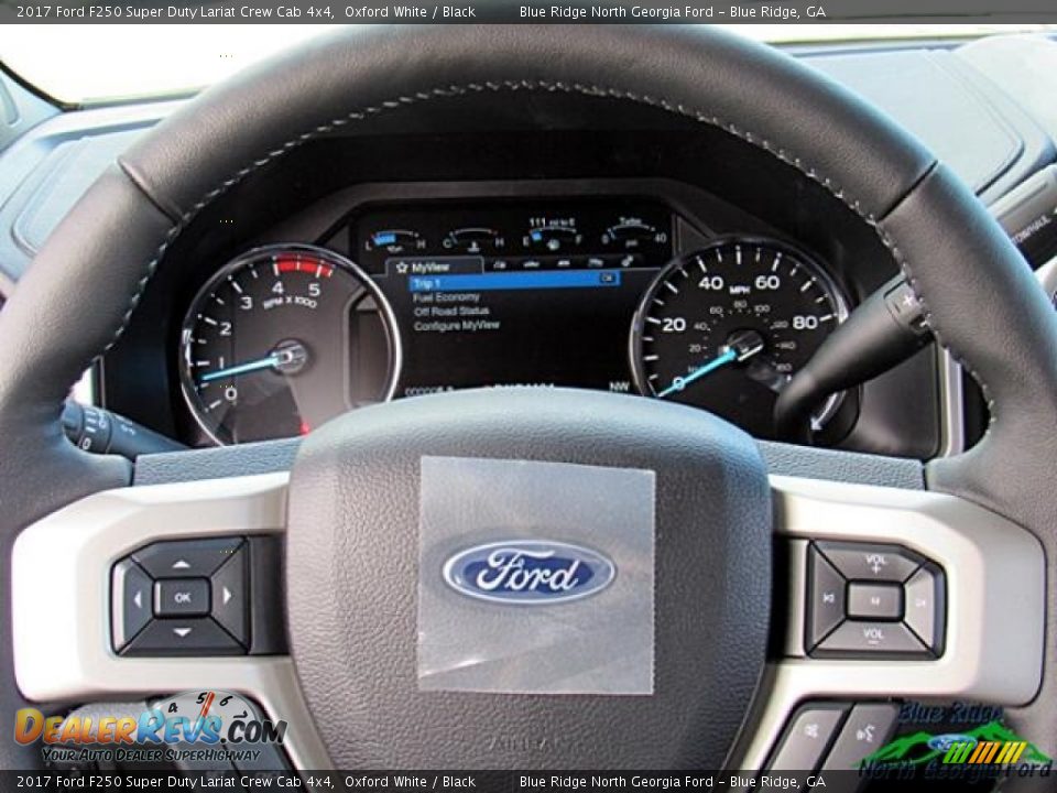 2017 Ford F250 Super Duty Lariat Crew Cab 4x4 Oxford White / Black Photo #20
