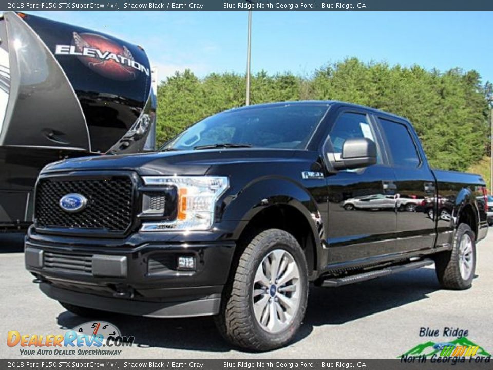 2018 Ford F150 STX SuperCrew 4x4 Shadow Black / Earth Gray Photo #1
