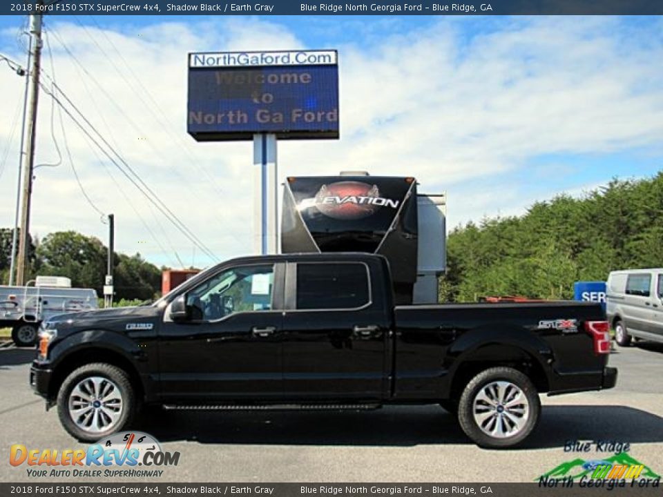 2018 Ford F150 STX SuperCrew 4x4 Shadow Black / Earth Gray Photo #2