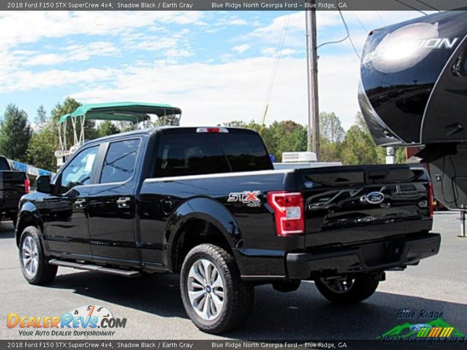 2018 Ford F150 STX SuperCrew 4x4 Shadow Black / Earth Gray Photo #3