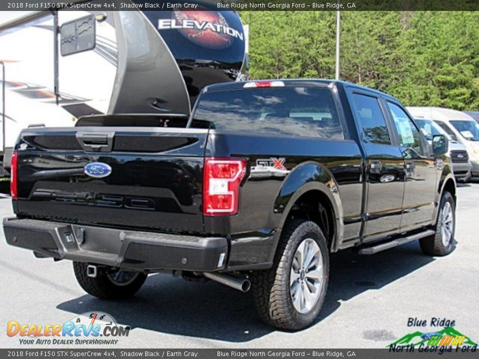 2018 Ford F150 STX SuperCrew 4x4 Shadow Black / Earth Gray Photo #5
