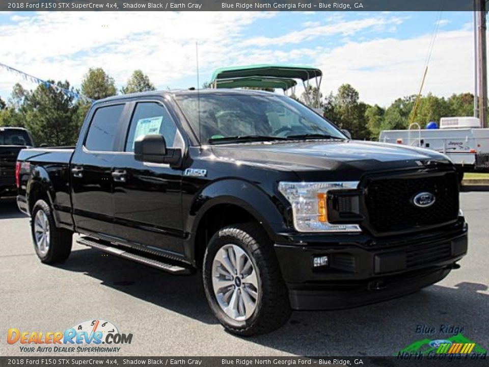 2018 Ford F150 STX SuperCrew 4x4 Shadow Black / Earth Gray Photo #7