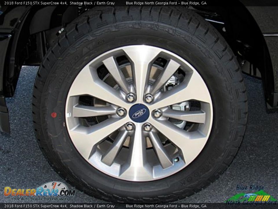 2018 Ford F150 STX SuperCrew 4x4 Shadow Black / Earth Gray Photo #9