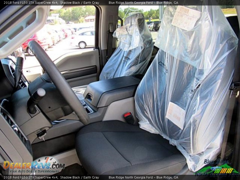 2018 Ford F150 STX SuperCrew 4x4 Shadow Black / Earth Gray Photo #10