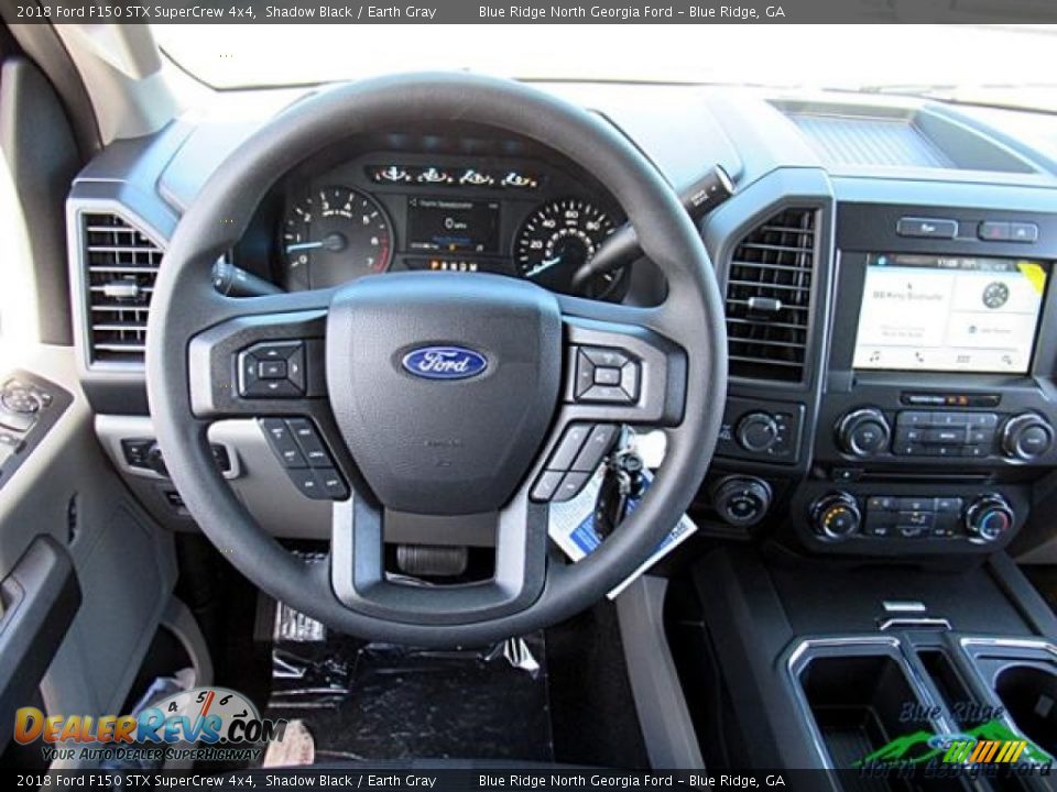2018 Ford F150 STX SuperCrew 4x4 Shadow Black / Earth Gray Photo #14