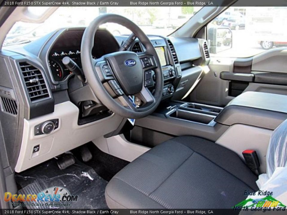 2018 Ford F150 STX SuperCrew 4x4 Shadow Black / Earth Gray Photo #25