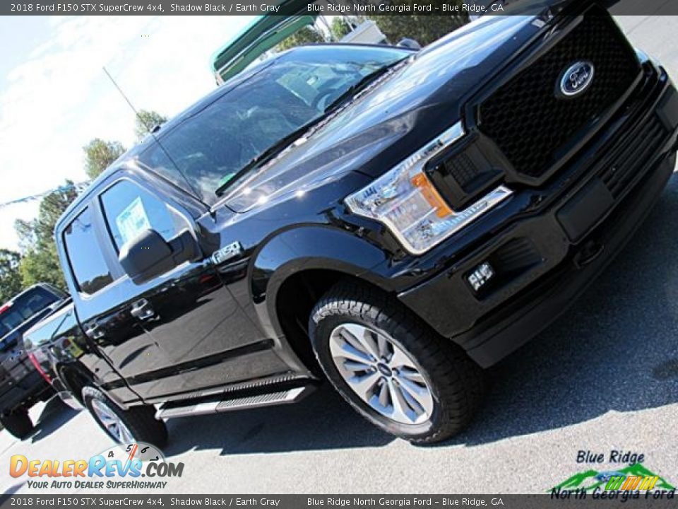 2018 Ford F150 STX SuperCrew 4x4 Shadow Black / Earth Gray Photo #28