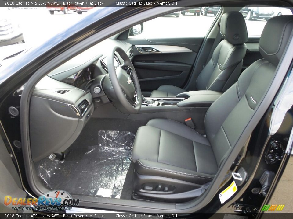 Jet Black Interior - 2018 Cadillac ATS Luxury AWD Photo #3