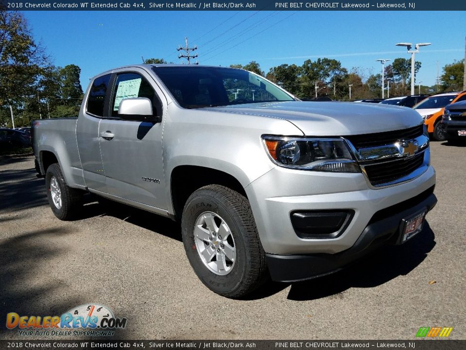 2018 Chevrolet Colorado WT Extended Cab 4x4 Silver Ice Metallic / Jet Black/Dark Ash Photo #1