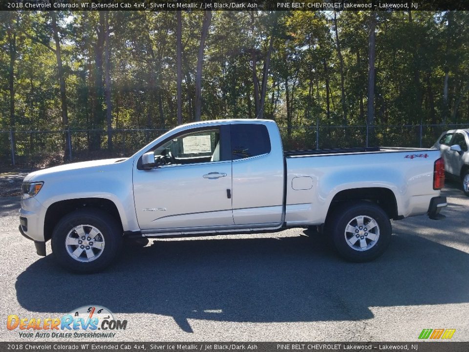 2018 Chevrolet Colorado WT Extended Cab 4x4 Silver Ice Metallic / Jet Black/Dark Ash Photo #3