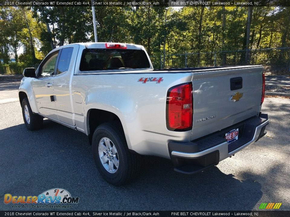 2018 Chevrolet Colorado WT Extended Cab 4x4 Silver Ice Metallic / Jet Black/Dark Ash Photo #4