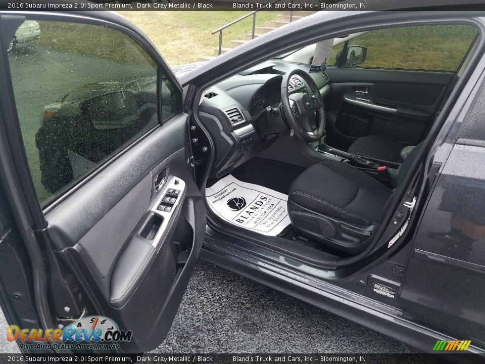 2016 Subaru Impreza 2.0i Sport Premium Dark Gray Metallic / Black Photo #10