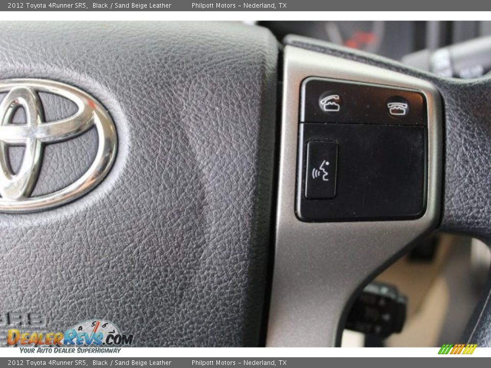 2012 Toyota 4Runner SR5 Black / Sand Beige Leather Photo #16