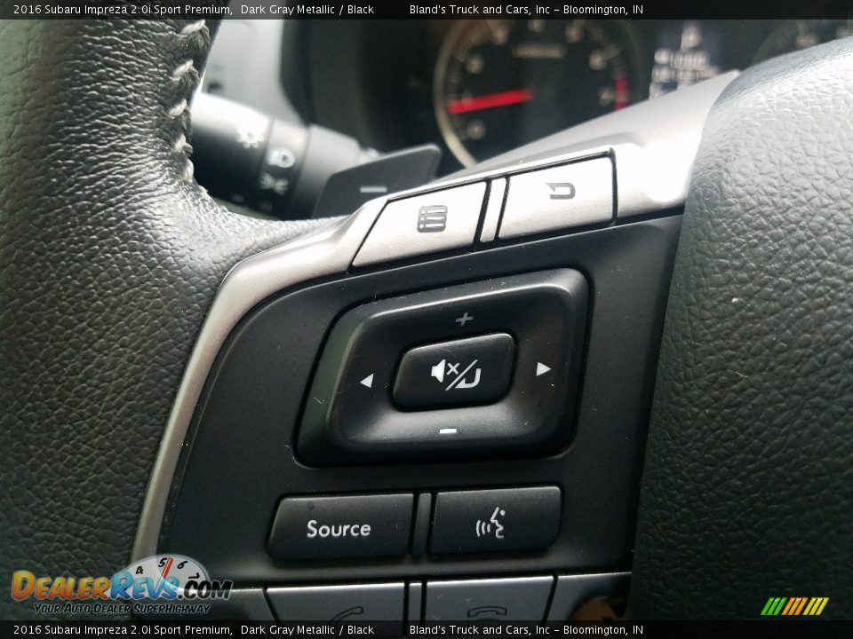 2016 Subaru Impreza 2.0i Sport Premium Dark Gray Metallic / Black Photo #16
